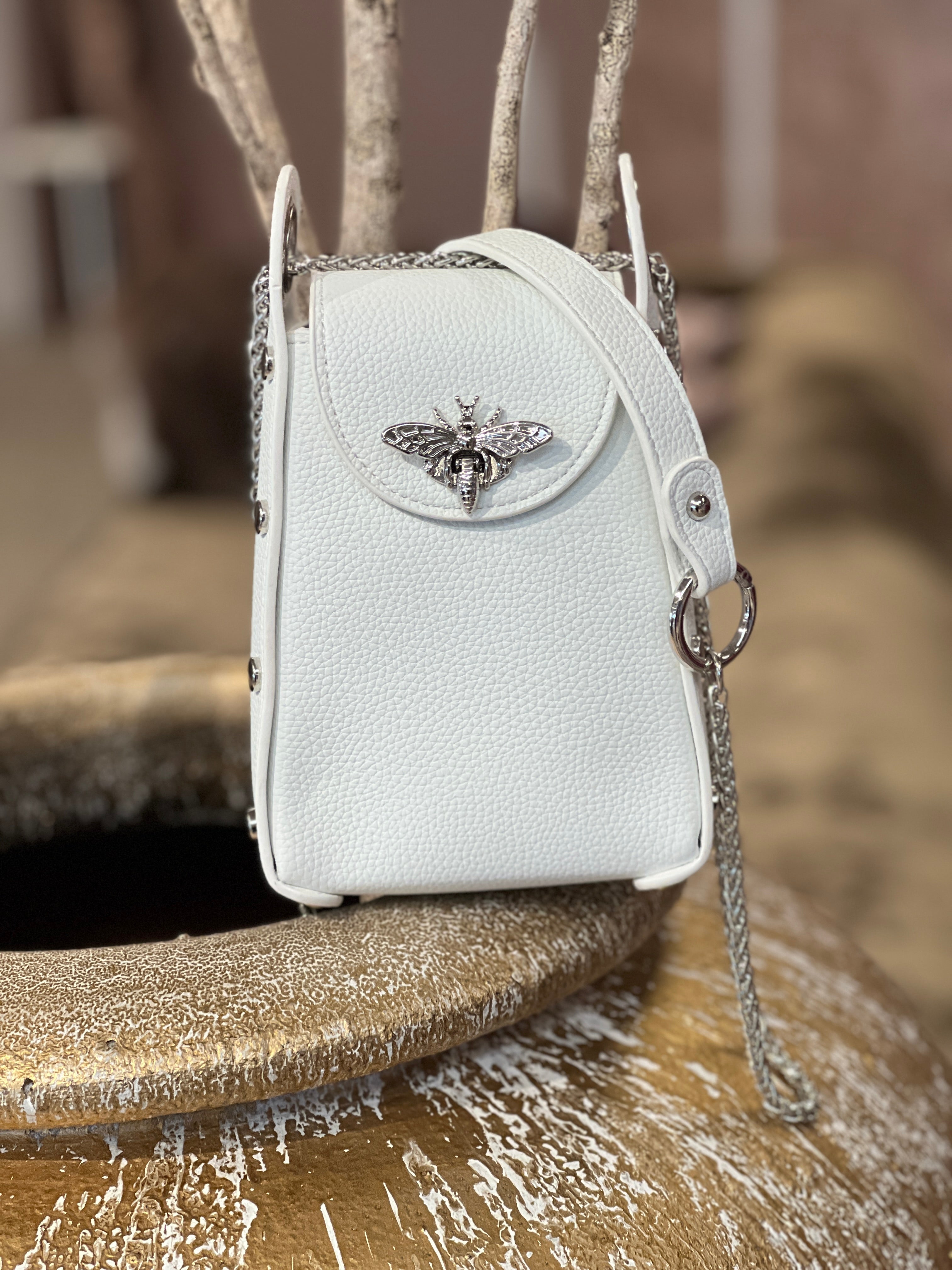 Layla - Cool liten väska med silverkedja och bi-försegling